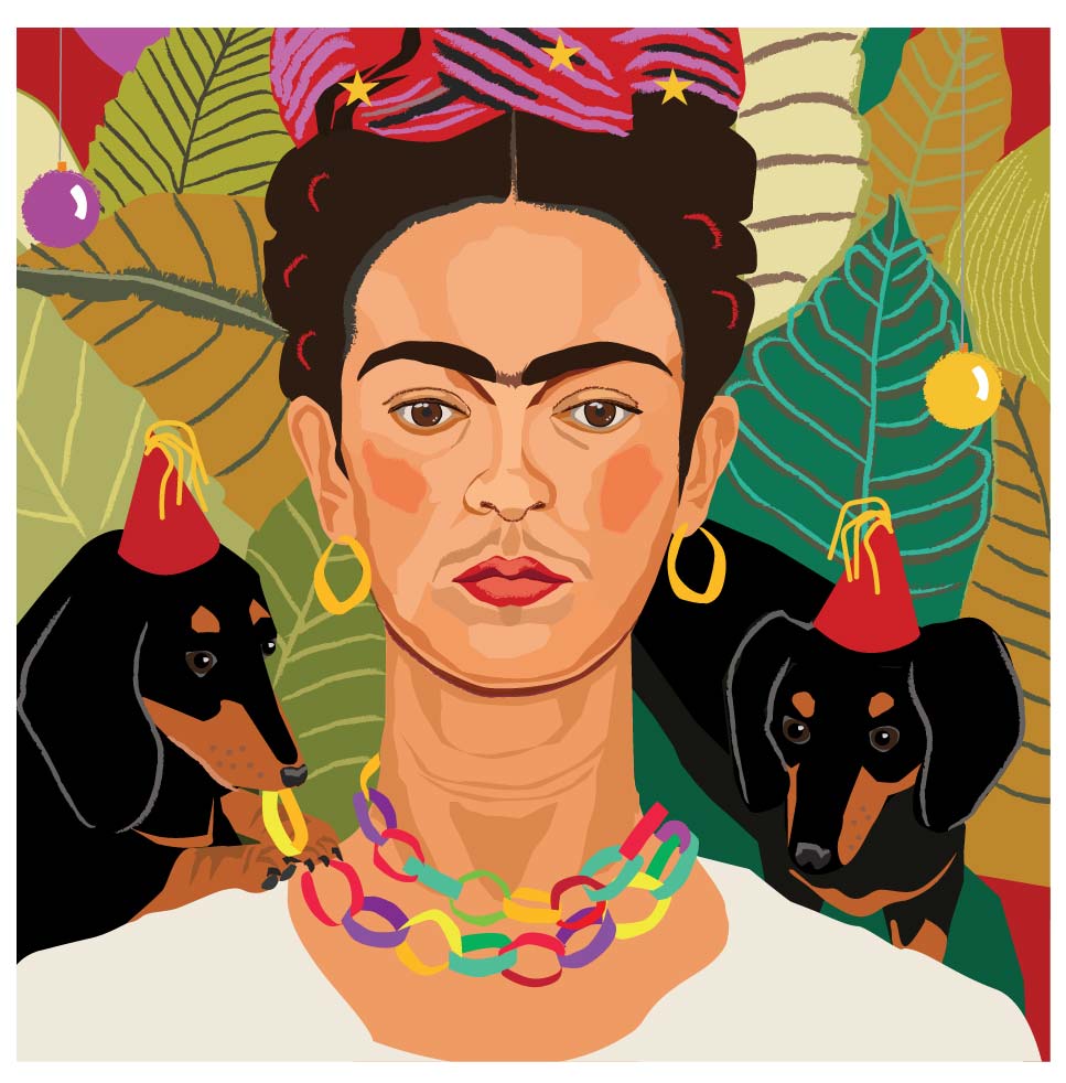 Frida Christmas Greetings Card