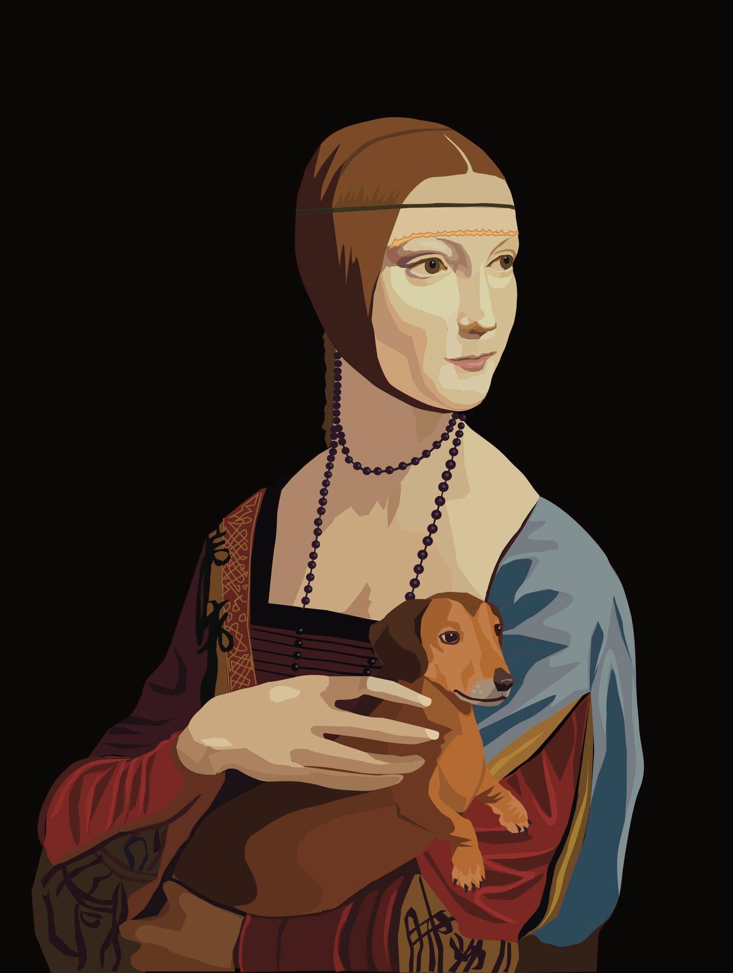 Lady with a Dachshund